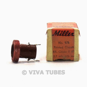 NOS NIB Vintage Miller 975 R.F. Choke Air Core Printed Circuit 2.7mH 125mA