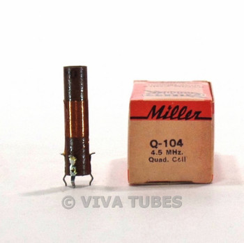 NOS NIB Vintage Miller Q-104 Quadrature Coil 4.5MHz
