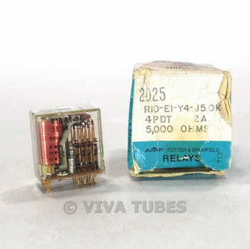 NOS NIB Vintage AMF 2025 Relay 6.2mA 4PDT 2A 5000 5K ohm