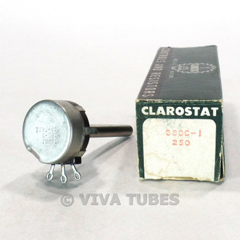 NOS NIB Vintage Clarostat 390C1 Potentiometer 250 ohm