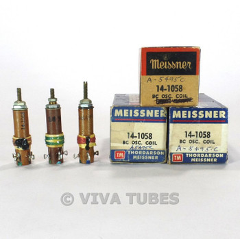NOS NIB Vintage Lot of 3 Meissner 14-1058 Broadcast Oscillator Coils