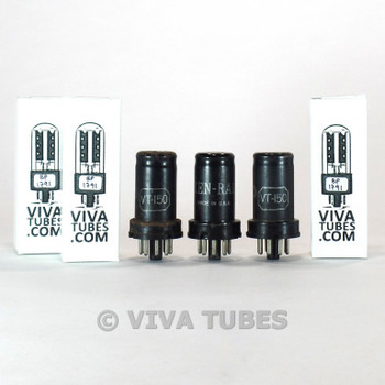 Tests NOS Matched Trio (3) Ken-Rad USA 6SA7/VT-150 Metal Rust Tubes