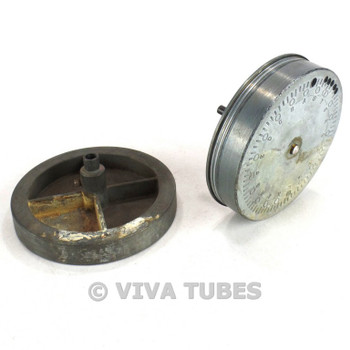 Vintage Tuning Capacitor Balance Wheels Stamped With Letters From A to U Knob