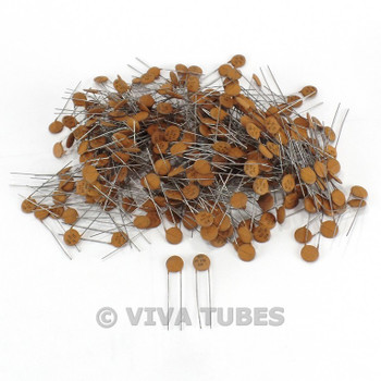 Vintage Lot of Approx 250 MDC Model Z5U Flat Disc Ceramic Capacitors 0.01 uF