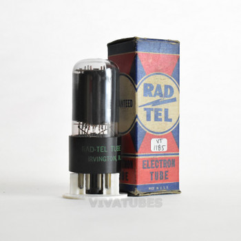 True NOS NIB Rad-Tel USA 6W6GT Black Box Plate 2 BTM [] Get Smoked Glass Tube