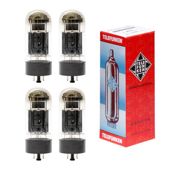 New Matched Quad (4) Telefunken 6550 Vacuum Tubes