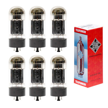 New Matched Sextet (6) Telefunken 6550 Vacuum Tubes