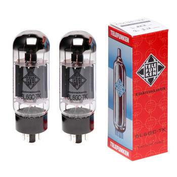 New Matched Pair (2) Telefunken 6L6GC Vacuum Tubes