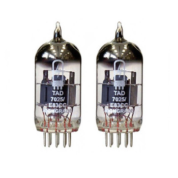 New Matched Pair (2) TAD 7025 / E83CC-Cz  /12AX7 High Grade Vacuum Tubes