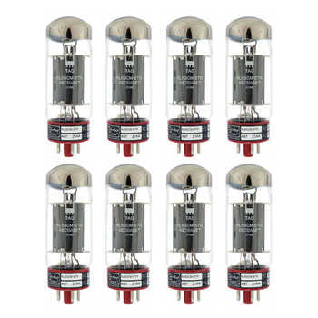 New Matched Octet (8) TAD 6L6GCM-STR Redbase Vacuum Tubes