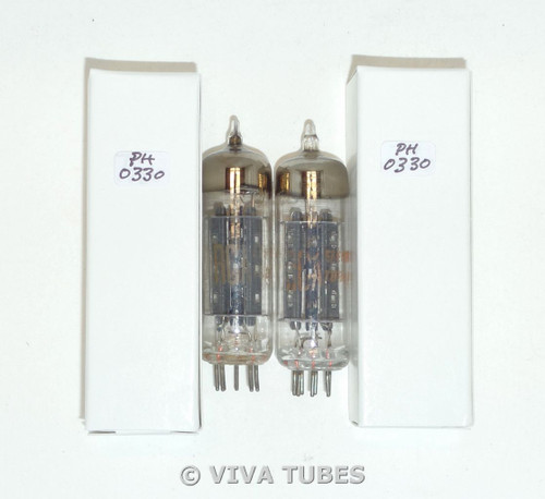Hi-Fi Audio NOS Matched Pair RCA USA 6X4 [] Dimple Foil Strip Get Vacuum Tubes