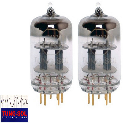 New Tung-Sol Reissue GOLD PIN 12AX7 ECC83 GAIN MATCHED Pair (2) Vacuum Tubes