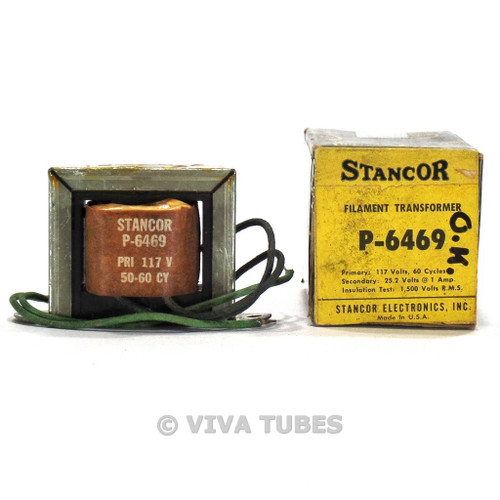 NOS NIB Stancor P-6469 25.2 Volt Filament Transformer for Tube Amplifiers