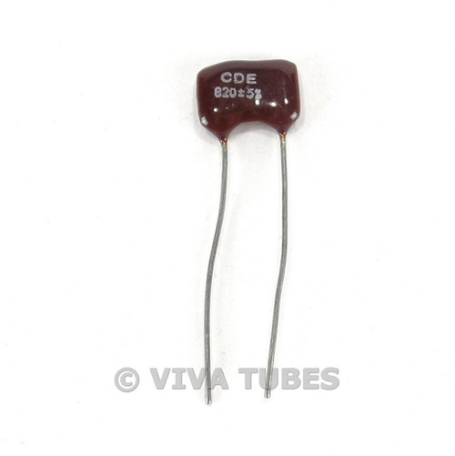 Vintage Cornell-Dubilier Small Mica Capacitor 820Pf