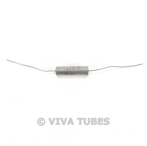 Vintage Paper-In-Oil Capacitor W/Axial Leads 0.127uF 400V
