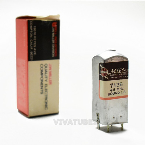 NOS NIB Miller 7138 4.5 MHz Sound I.F. Coil 2 1/8"