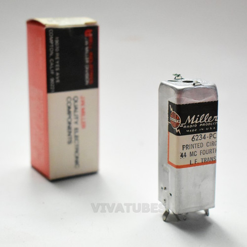 NOS NIB Miller 6324-PC Printed Circuit 44 mc Fourth TV I.F. Transformer Coil