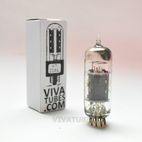 Tests NOS Sylvania USA 12BH7A Grey OVAL Plate Top [] Get Vacuum Tube 100%