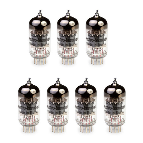 New Gain Matched Septet Electro-Harmonix 12DW7 / ECC832 Vacuum Tubes