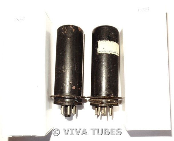 NOS Date Matched Pair RCA Radiotron USA 6L6 Metal MGK Vacuum Tubes 100+%