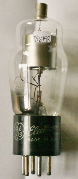 NOS GE USA Type # 24A Silver Smooth Plate [] GET ST Vacuum Tube 100%+