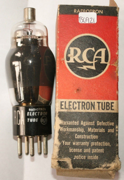 NOS NIB RCA USA Type 38 Black Smooth Plate BTM D Foil Get Smoked Vacuum Tube