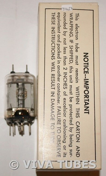 NOS NIB 1962 RCA 6850 USA Silver/Black Plate 2 Bottom D Get Vacuum Tube