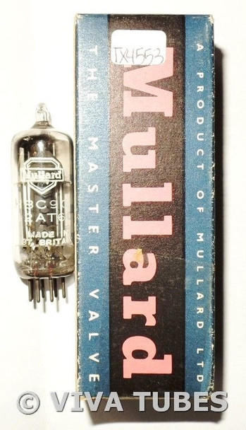 NOS NIB Mullard Great Britain HBC90/12AT6 Top [] Get Shield Logo Vacuum Tube