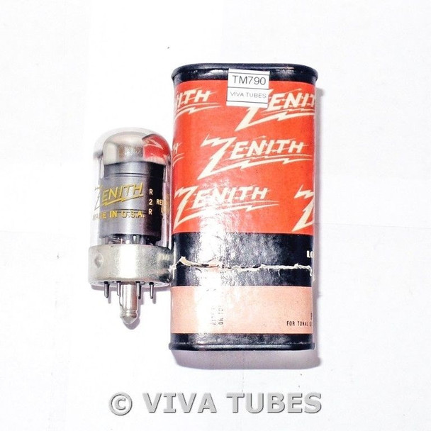 NOS NIB Zenith USA 14H7 Gray Round Plate Metal Can Carton Vacuum Tube