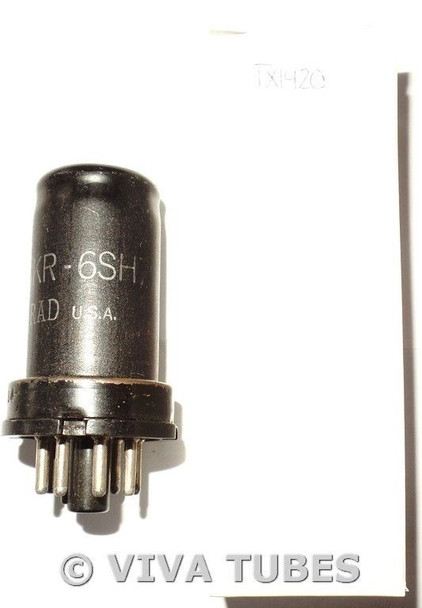 NOS Ken-Rad USA JAN-CKR-6SH7 Metal Slight Corrosion Vacuum Tube 100+%