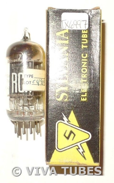 RCA USA 7AU7 Black Plate Top [] Get Vacuum Tube 93/83%