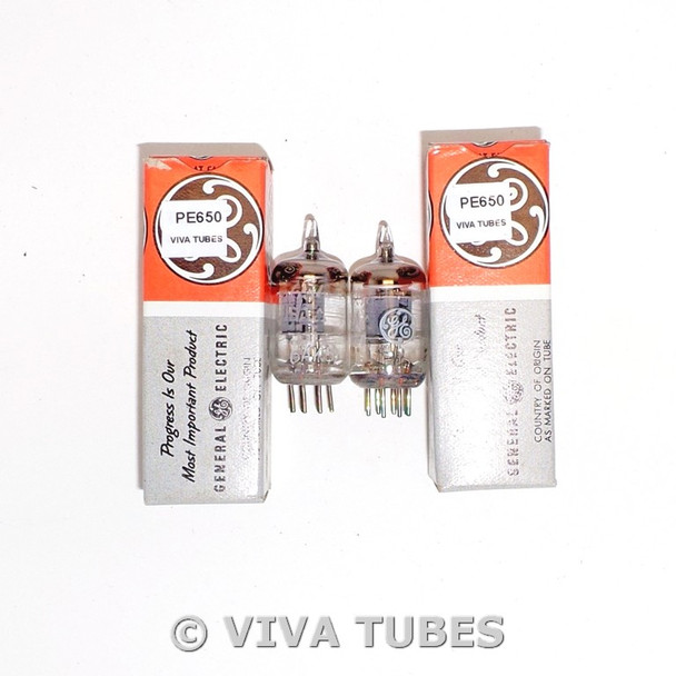 NOS NIB Date Matched Pair GE USA 5654/6AK5/EF95 Little Dot Vacuum Tubes