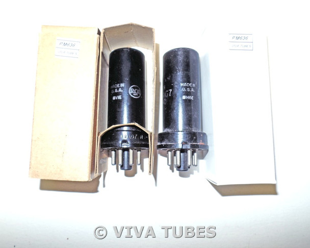 NOS NIB Date Matched Pair RCA USA JAN-CRC-6AG7/VT-247 Metal Vacuum Tubes 100+%