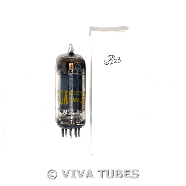 RCA USA 6CG7 [6FQ7] 3 Black Plate Top O Get Vacuum Tube 122/90%