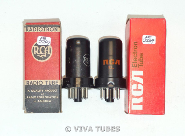 NOS NIB Matched Pair RCA USA 6SC7 Metal Vacuum Tubes 100%