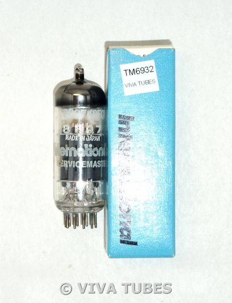 NOS NIB International Servicemaster Japan 8CG7/8FQ7 Gray Plate Vacuum Tube