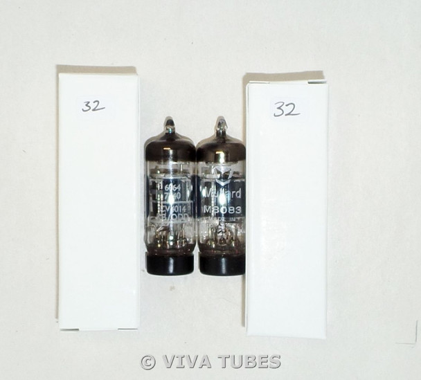 NOS Matched Pair of Mullard CV4014 / 6064 / EF91 / 6AM6 / M8083 Vacuum Tubes