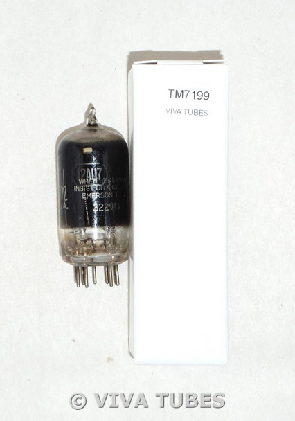 TESTS LOW/BAD Tung-Sol USA 12AU7 [ECC82] Black Plate/Glass Vacuum Tube 121/61%