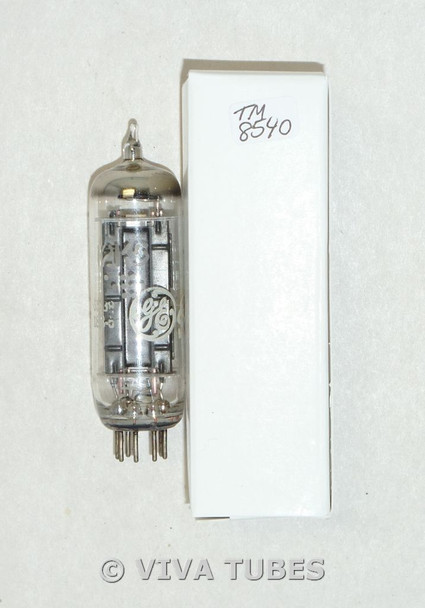 NOS GE USA 12K5 Black Plate Top D Dimple Foil Get Vacuum Tube 100+%