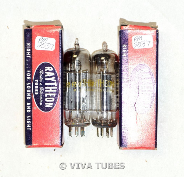 NIB NOS Date Matched Pair Raytheon USA 117Z3 Dimple Foil Strip Get Vacuum Tubes