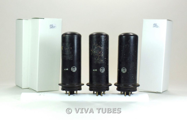 NOS Date Matched Trio (3) RCA US JAN-1619/VT-164 Metal Vacuum Tubes 100%