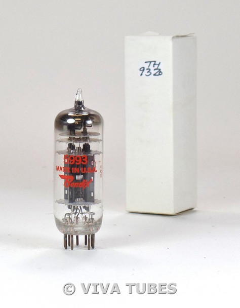 NOS Bendix USA 5993 Black Plate 2 [] Get 4 Mica S-Rods Vacuum Tube 100+%