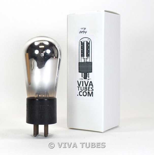 RCA USA UX-201A [Type 01A] ENGRAVED Globe Vacuum Tube 87%