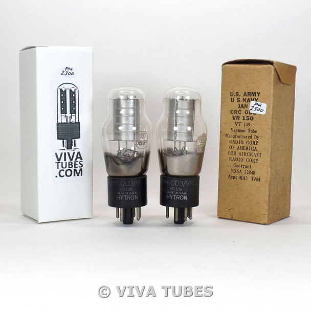 Test NOS Matched Pair CBS/Hytron JAN-CHY-0D3/VR-150/VT-139 [OD3] Vacuum Tubes