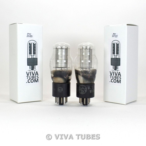 Tests NOS Matched Pair RCA USA JAN-CRC-0D3-VR-150/VT-139 Vacuum Tubes