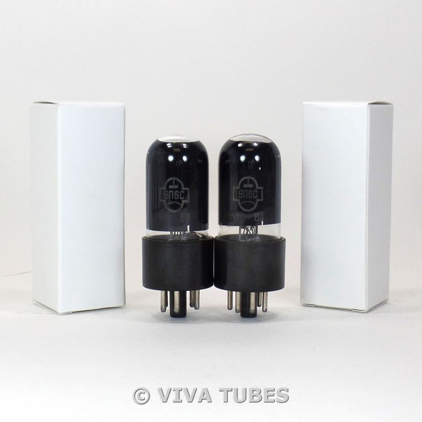 NOS Ip Matched Pair Soviet Era 6P6S = 6V6GT Vacuum Tubes
