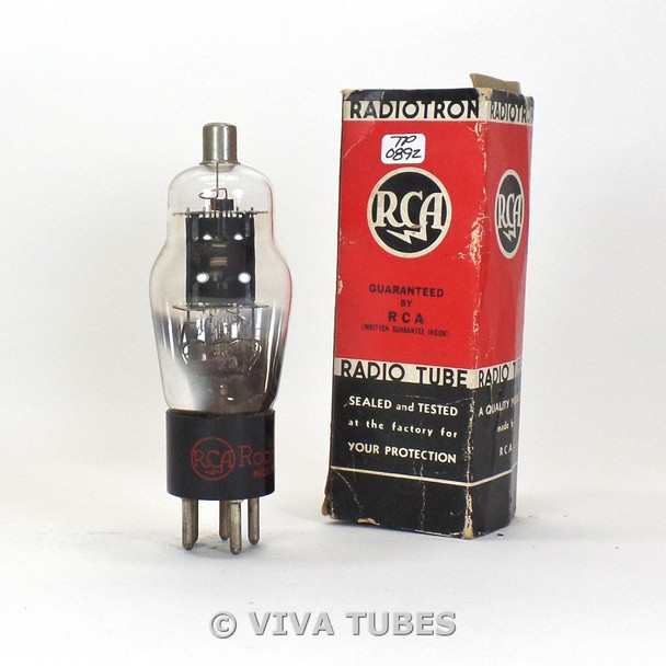 True NOS NIB RCA USA Type 38 Black Plate D Foil Get Vacuum Tube 100+%