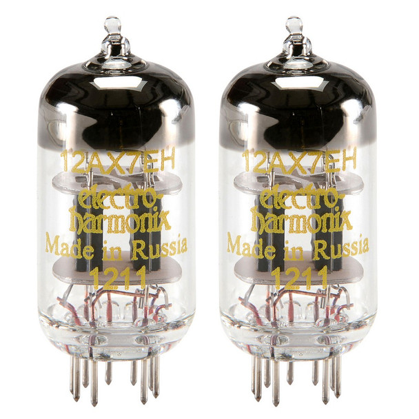 New Matched Pair (2) Electro-Harmonix 12AX7 Vacuum Tubes