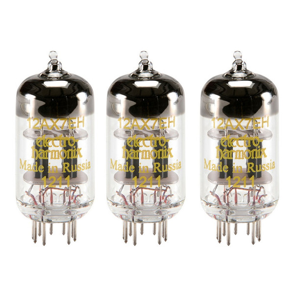 New Matched Trio (3) Electro-Harmonix 12AX7 Vacuum Tubes