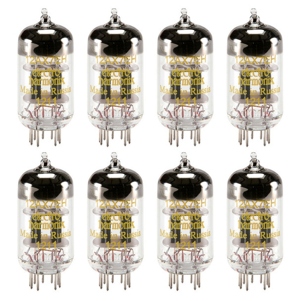 New Matched Octet (8) Electro-Harmonix 12AX7 Vacuum Tubes